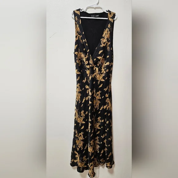 Vtg Black Market Silk Midi Dress Size S - Picture 1 of 5